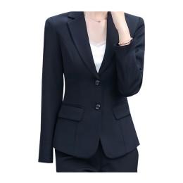 Design black plus velvet blazer, custom-made women's autumn and winter blazer, interview formal wear, work clothes, formal occasions, professional suits SKLS068 Design black plus velvet blazer, custom-made women's autumn and winter blazer, interview formal wear, work clothes, formal occasions, professional suits SKLS068